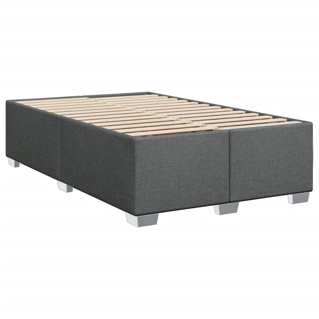 Giroletto a Molle con Materasso Grigio Scuro 120x190cm Tessuto | homemem39