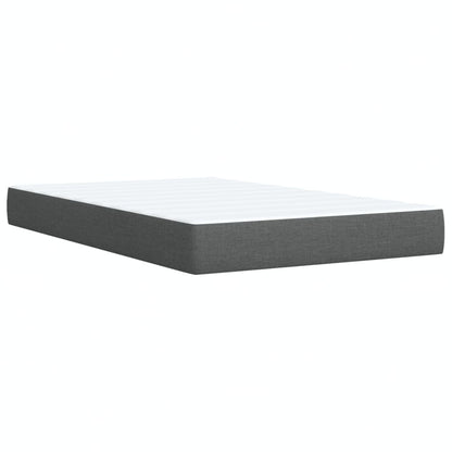 Giroletto a Molle con Materasso Grigio Scuro 120x190cm Tessuto | homemem39