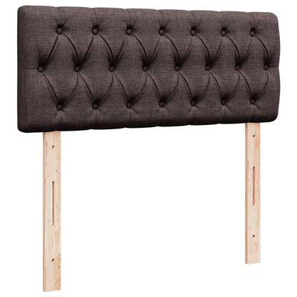 Giroletto a Molle con Materasso Marrone Scuro 120x190cm Tessuto | homemem39