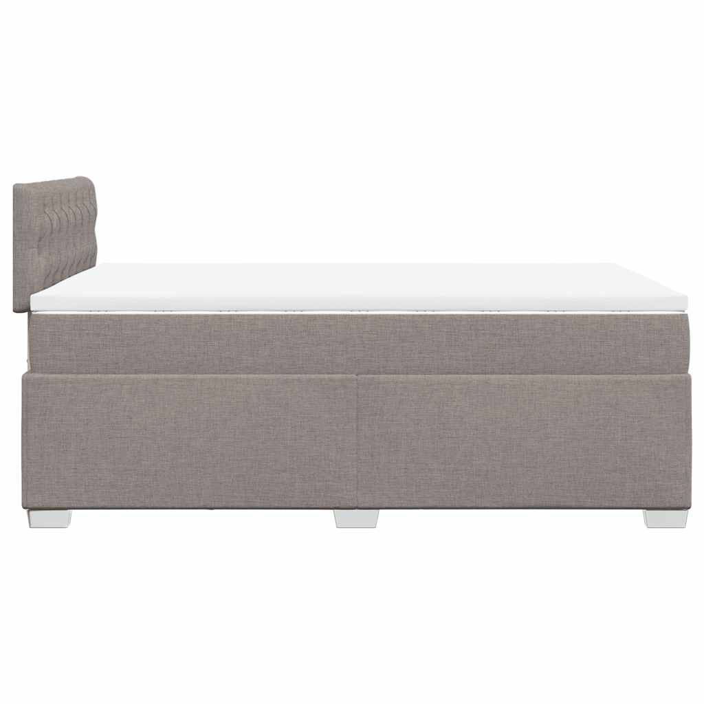 Giroletto a Molle con Materasso Tortora 120x190 cm in Tessuto | homemem39