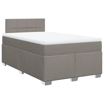 Giroletto a Molle con Materasso Tortora 120x200 cm in Tessuto | homemem39