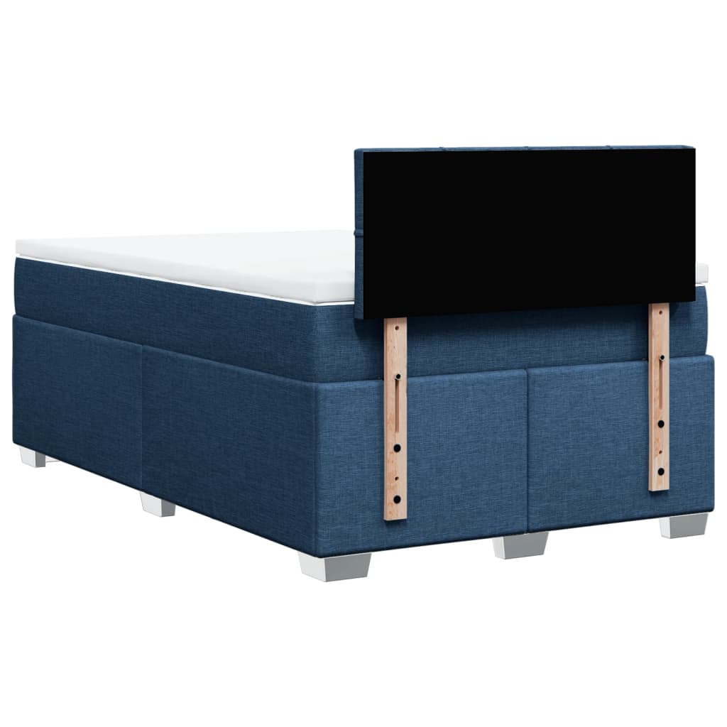 Giroletto a Molle con Materasso Blu 120x200 cm in Tessuto | homemem39