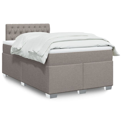 Giroletto a Molle con Materasso Tortora 120x200 cm in Tessuto | homemem39
