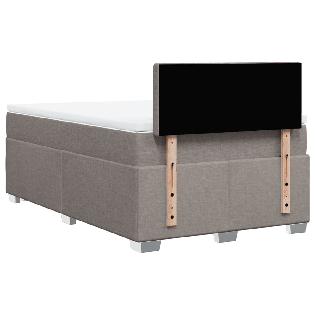 Giroletto a Molle con Materasso Tortora 120x200 cm in Tessuto | homemem39