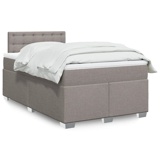 Giroletto a Molle con Materasso Tortora 120x200 cm in Tessuto | homemem39