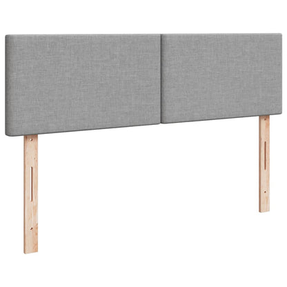 Giroletto a Molle con Materasso Grigio Chiaro 140x190cm Tessuto | homemem39