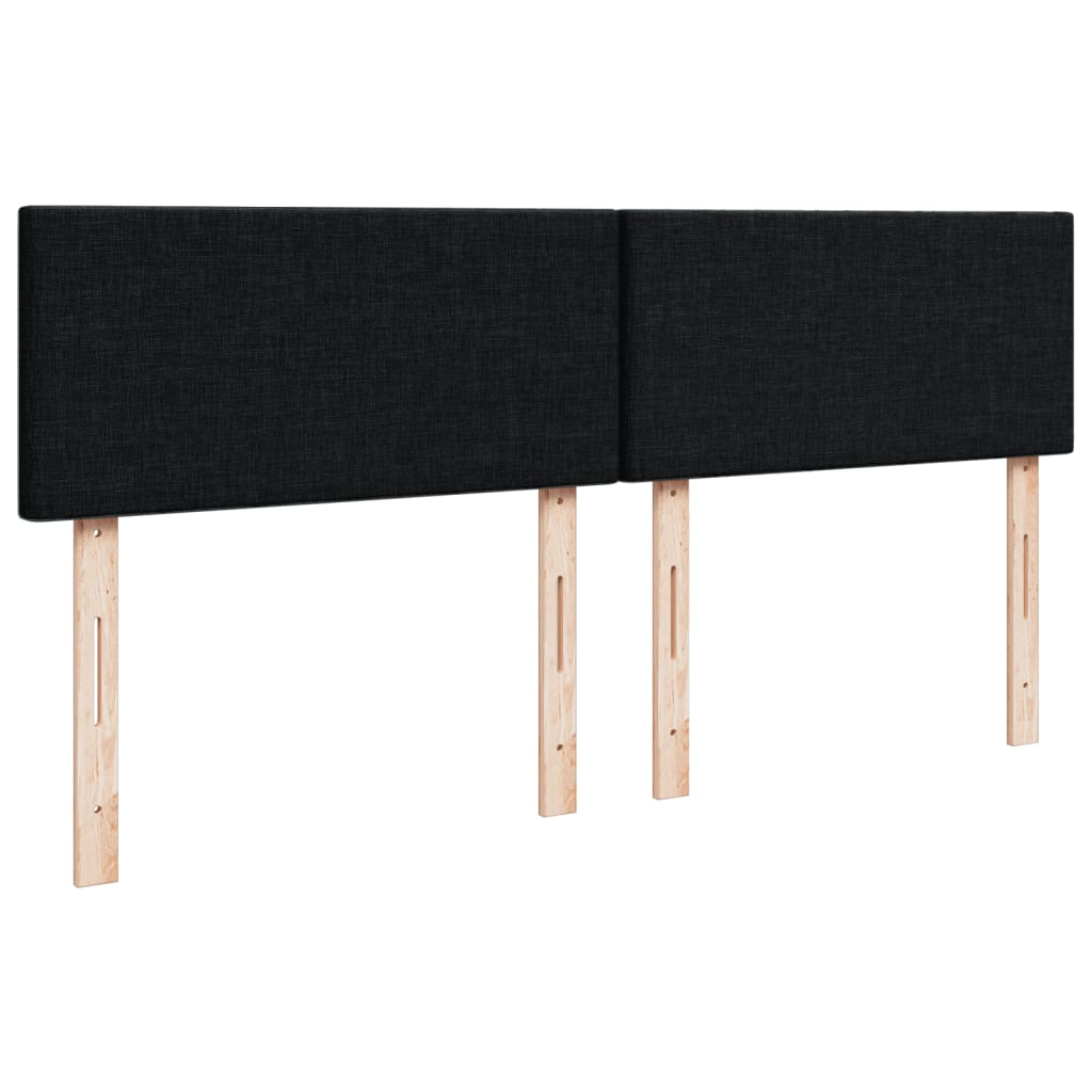 Giroletto a Molle con Materasso Nero 140x190 cm in Tessuto | homemem39
