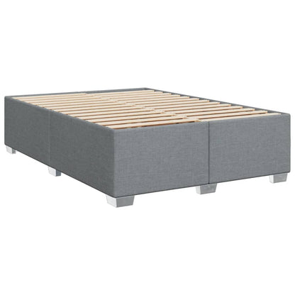 Giroletto a Molle con Materasso Grigio Chiaro 140x190cm Tessuto | homemem39