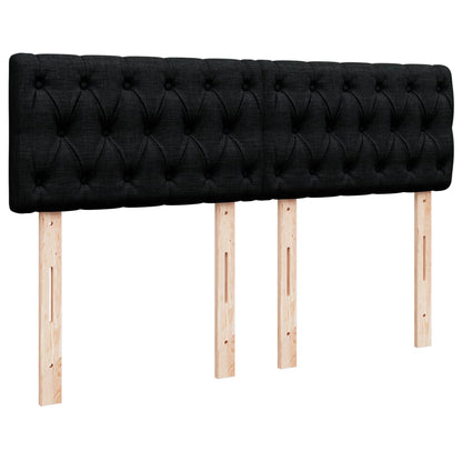 Giroletto a Molle con Materasso Nero 140x190 cm in Tessuto | homemem39