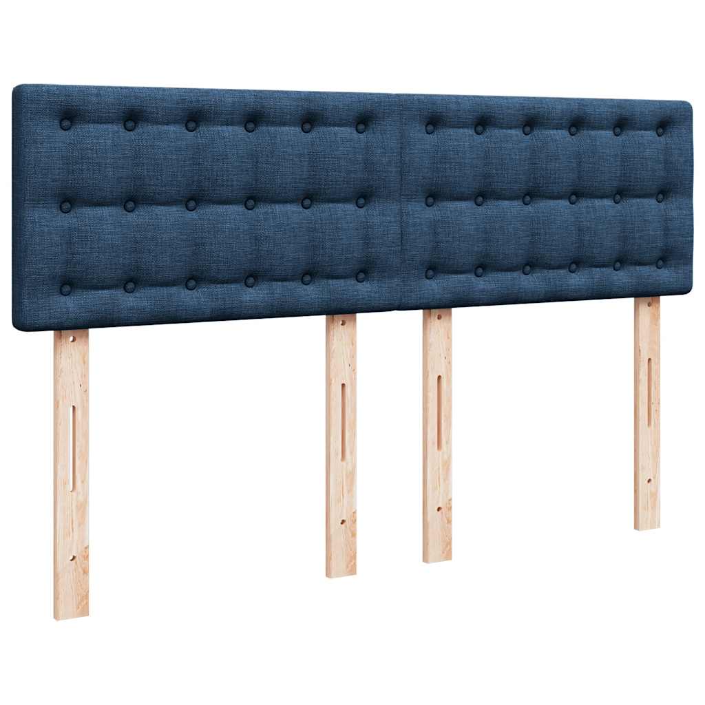 Giroletto a Molle con Materasso Blu 140x190 cm in Tessuto | homemem39