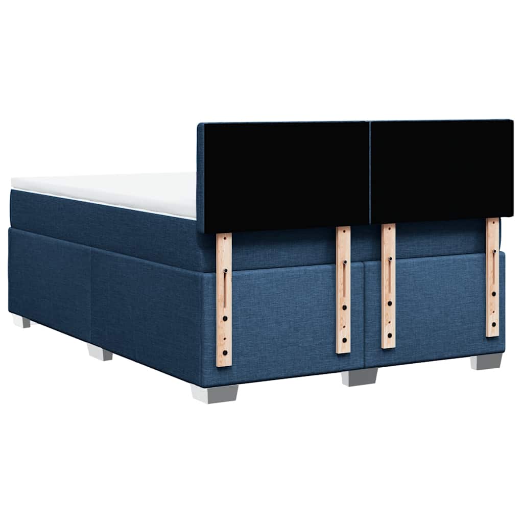 Giroletto a Molle con Materasso Blu 140x190 cm in Tessuto | homemem39