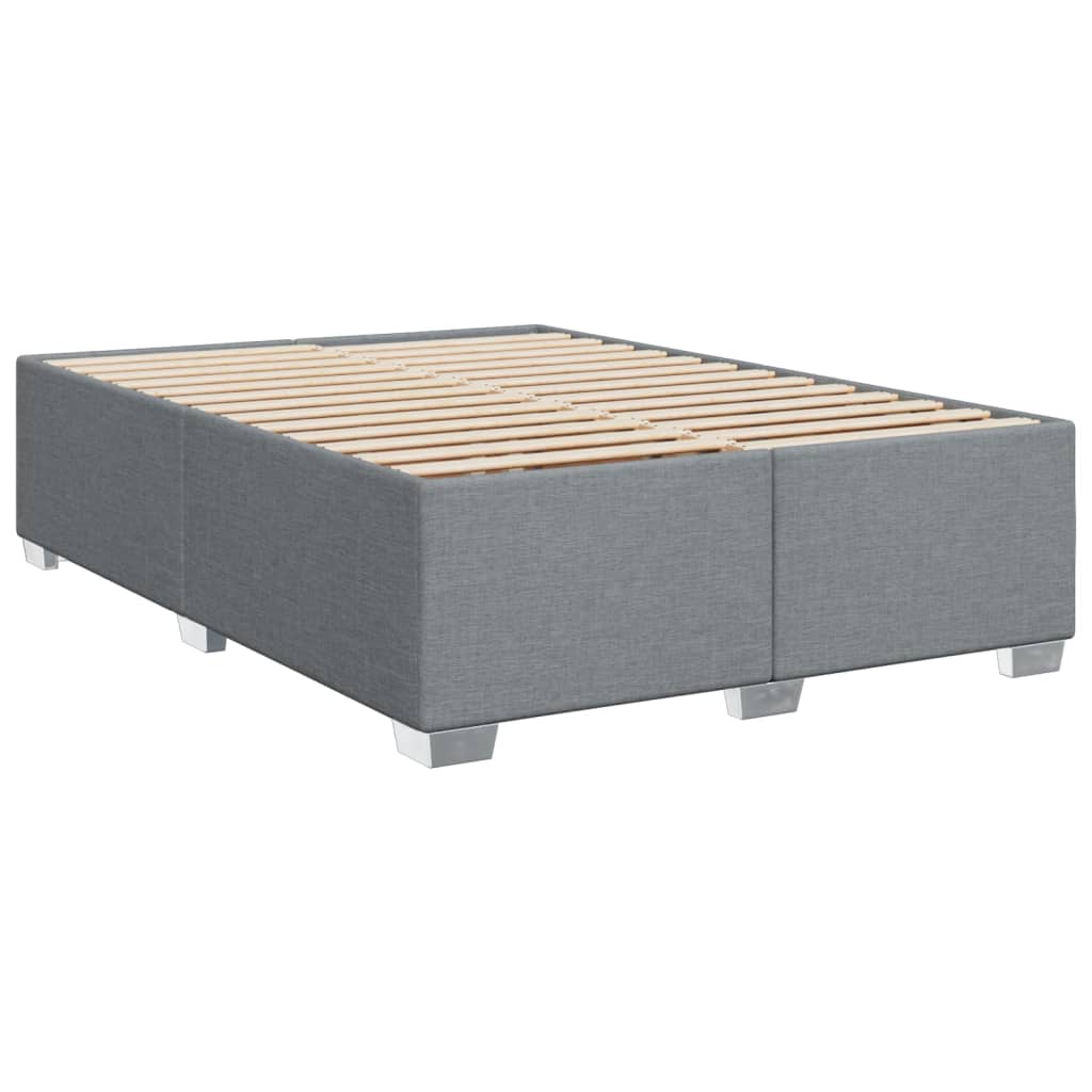 Giroletto a Molle con Materasso Grigio Chiaro 140x200cm Tessuto | homemem39