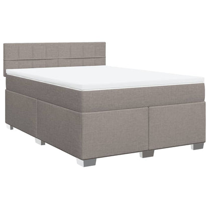 Giroletto a Molle con Materasso Tortora 140x200 cm in Tessuto | homemem39