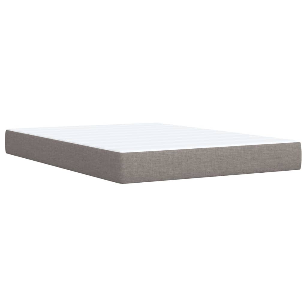 Giroletto a Molle con Materasso Tortora 140x200 cm in Tessuto | homemem39