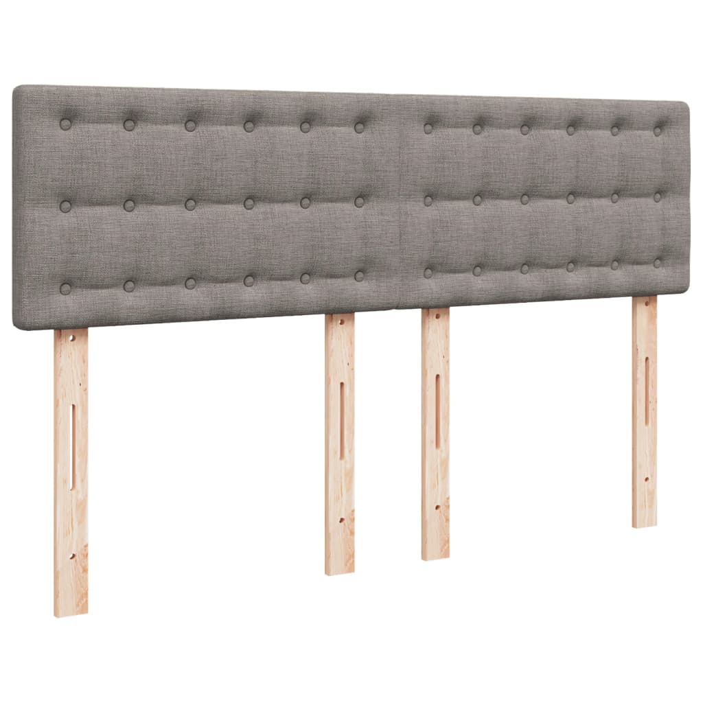 Giroletto a Molle con Materasso Tortora 140x200 cm in Tessuto | homemem39