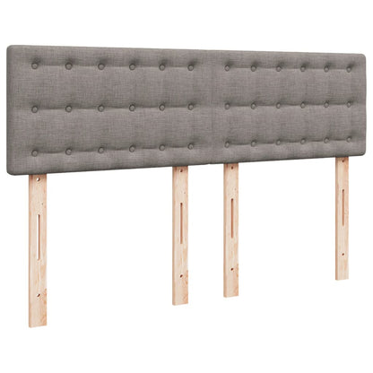 Giroletto a Molle con Materasso Tortora 140x200 cm in Tessuto | homemem39