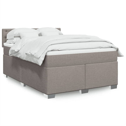 Giroletto a Molle con Materasso Tortora 140x200 cm in Tessuto | homemem39