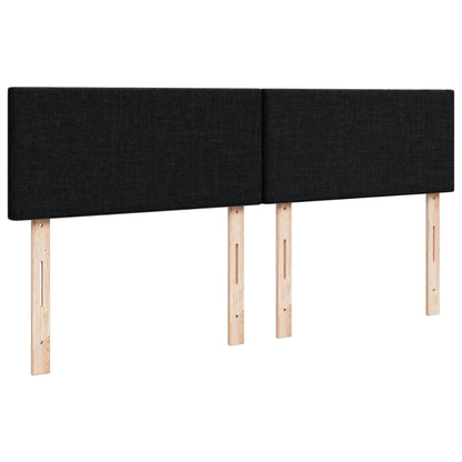 Giroletto a Molle con Materasso Nero 160x200 cm in Tessuto | homemem39
