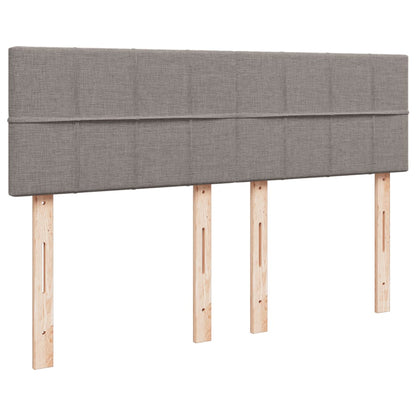 Giroletto a Molle con Materasso Tortora 160x200 cm in Tessuto | homemem39