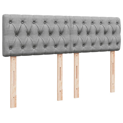 Giroletto a Molle con Materasso Grigio Chiaro 160x200cm Tessuto | homemem39