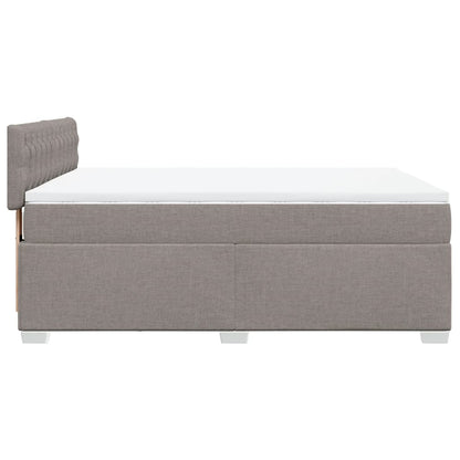 Giroletto a Molle con Materasso Tortora 160x200 cm in Tessuto | homemem39