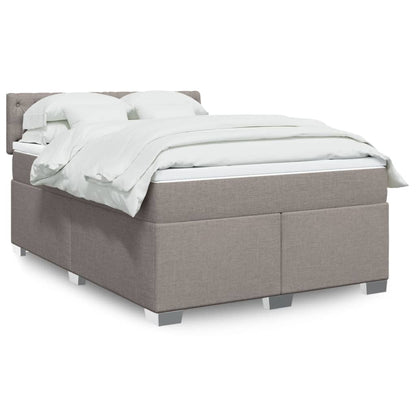 Giroletto a Molle con Materasso Tortora 160x200 cm in Tessuto | homemem39