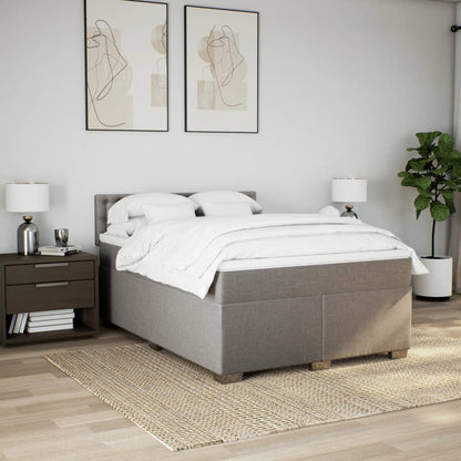 Giroletto a Molle con Materasso Tortora 160x200 cm in Tessuto | homemem39