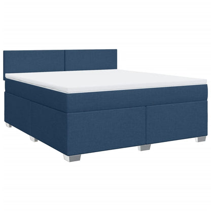 Giroletto a Molle con Materasso Blu 180x200 cm in Tessuto | homemem39