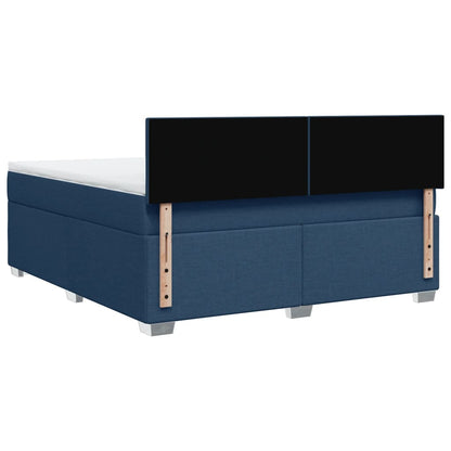 Giroletto a Molle con Materasso Blu 180x200 cm in Tessuto | homemem39