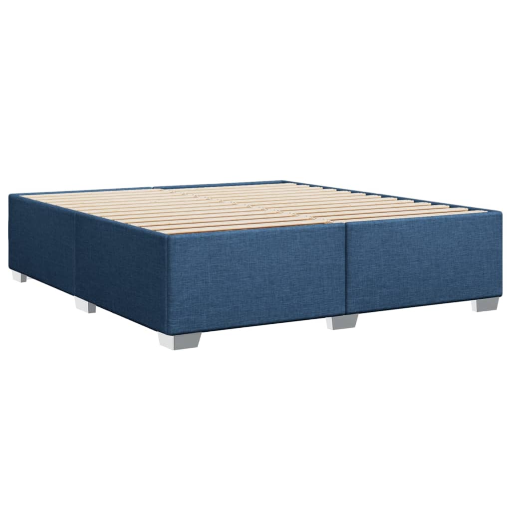 Giroletto a Molle con Materasso Blu 180x200 cm in Tessuto | homemem39