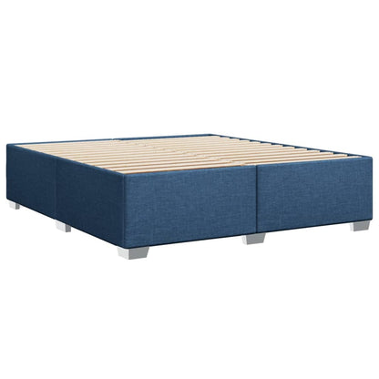 Giroletto a Molle con Materasso Blu 180x200 cm in Tessuto | homemem39