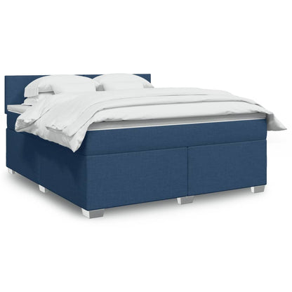 Giroletto a Molle con Materasso Blu 180x200 cm in Tessuto | homemem39