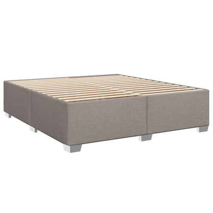 Giroletto a Molle con Materasso Tortora 200x200 cm in Tessuto | homemem39