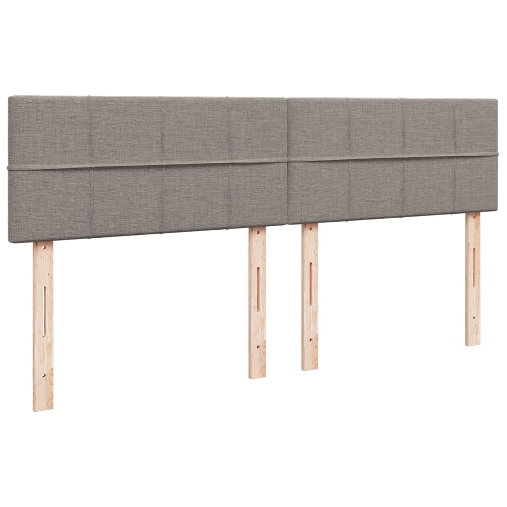 Giroletto a Molle con Materasso Tortora 200x200 cm in Tessuto | homemem39