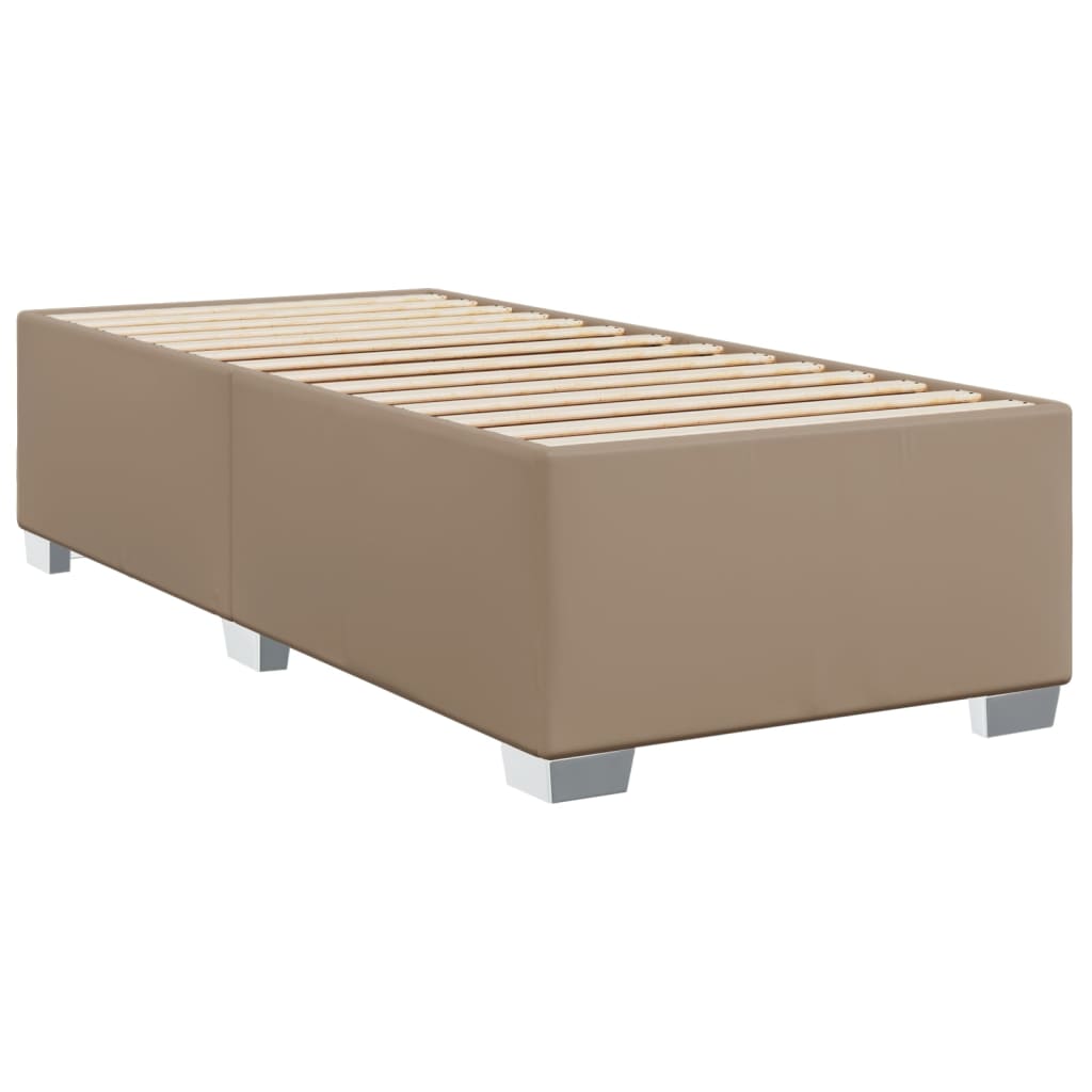 Giroletto a Molle con Materasso Cappuccino 90x190 cm Similpelle | homemem39