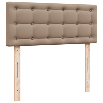 Giroletto a Molle con Materasso Cappuccino 100x200cm Similpelle | homemem39