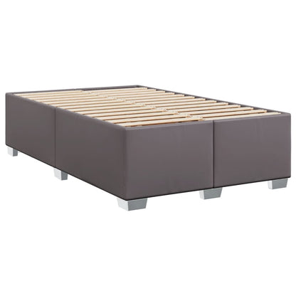 Giroletto a Molle con Materasso Grigio 120x190 cm in Similpelle | homemem39