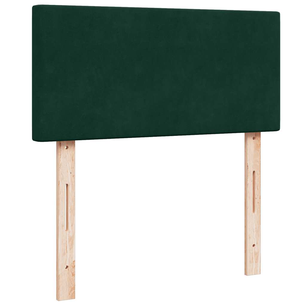 Giroletto a Molle con Materasso Verde Scuro 100x200 cm Velluto | homemem39