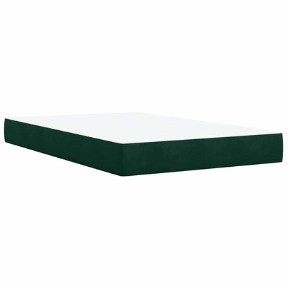Giroletto a Molle con Materasso Verde Scuro 120x200 cm Velluto | homemem39