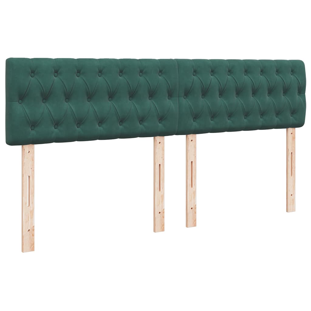 Giroletto a Molle con Materasso Verde Scuro 180x200 cm Velluto | homemem39