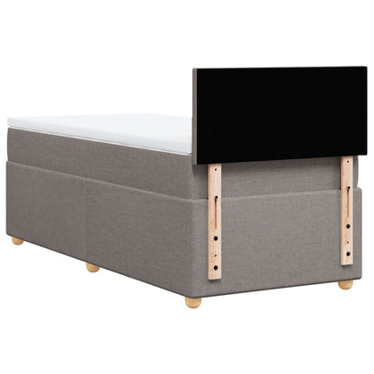 Giroletto a Molle con Materasso Tortora 80x200 cm inTessuto | homemem39
