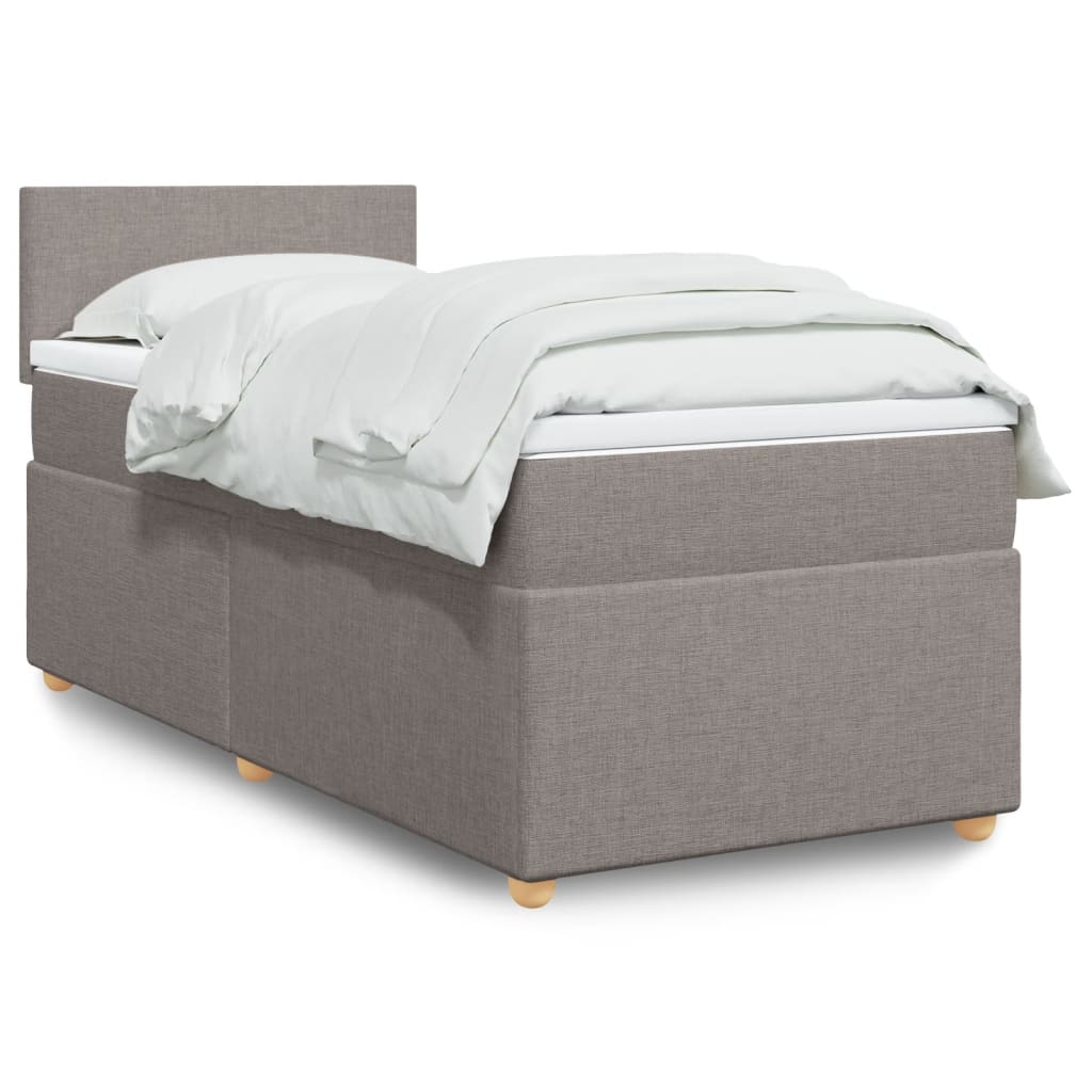 Giroletto a Molle con Materasso Tortora 80x200 cm inTessuto | homemem39