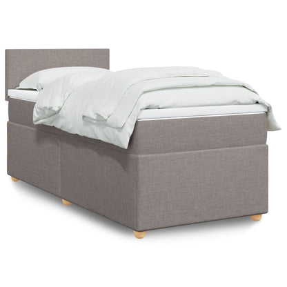 Giroletto a Molle con Materasso Tortora 80x200 cm inTessuto | homemem39