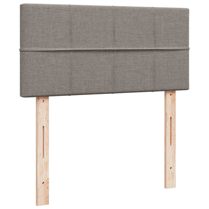 Giroletto a Molle con Materasso Tortora 80x200 cm inTessuto | homemem39