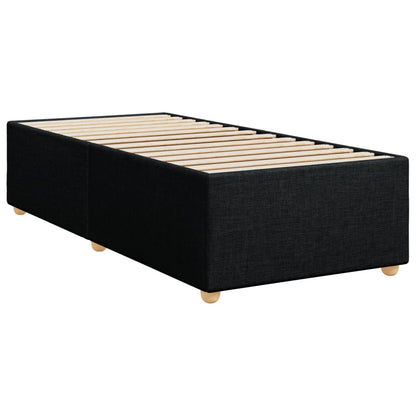 Giroletto a Molle con Materasso Nero 90x190 cm in Tessuto | homemem39