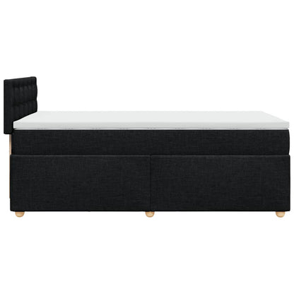 Giroletto a Molle con Materasso Nero 90x190 cm in Tessuto | homemem39