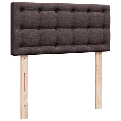 Giroletto a Molle con Materasso Marrone Scuro 90x190cm Tessuto | homemem39