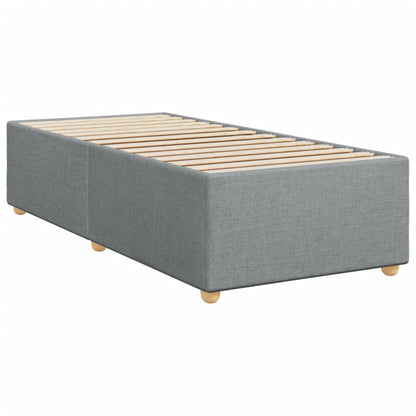 Giroletto a Molle con Materasso Grigio Chiaro 90x200 cm Tessuto | homemem39