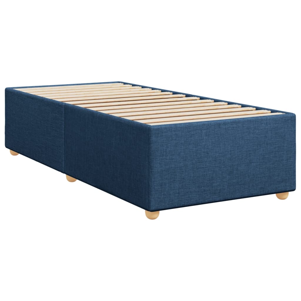 Giroletto a Molle con Materasso Blu 100x200 cm in Tessuto | homemem39