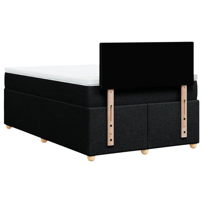 Giroletto a Molle con Materasso Nero 120x190 cm in Tessuto | homemem39